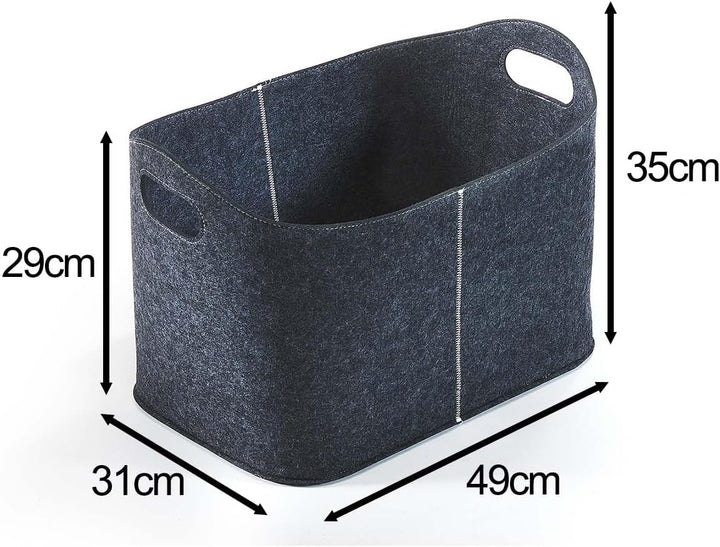 Kobolo Filzkorb 2er Set 49x31x35 cm
