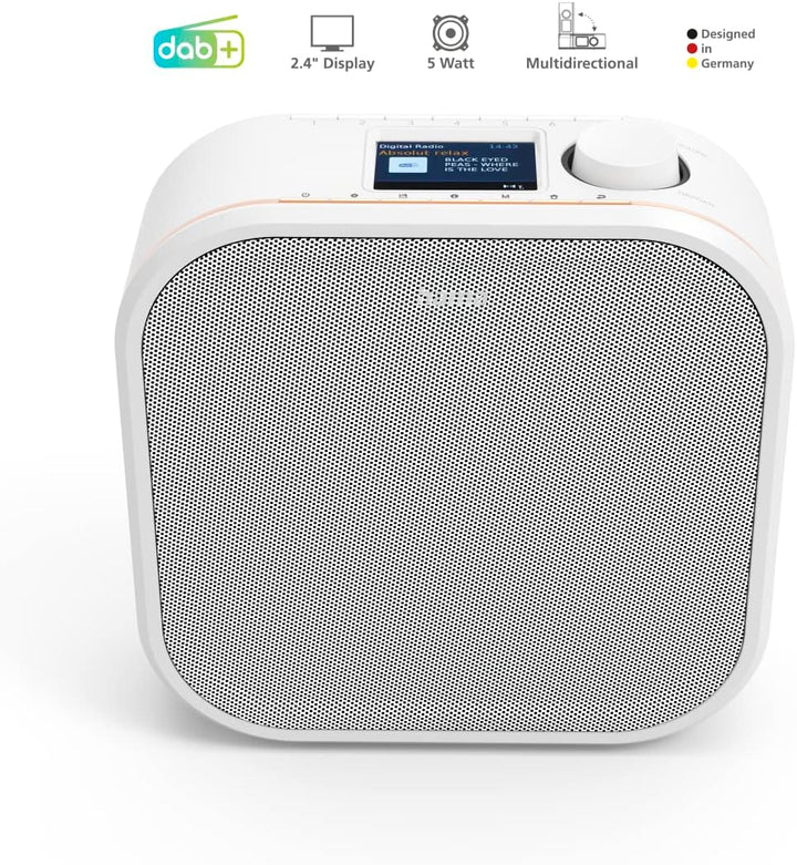 Hama Digitalradio für FM/DAB/DAB+ Empfang, DR350, unterbaufähig (Unterbau-Küchenradio, Farbdisplay,