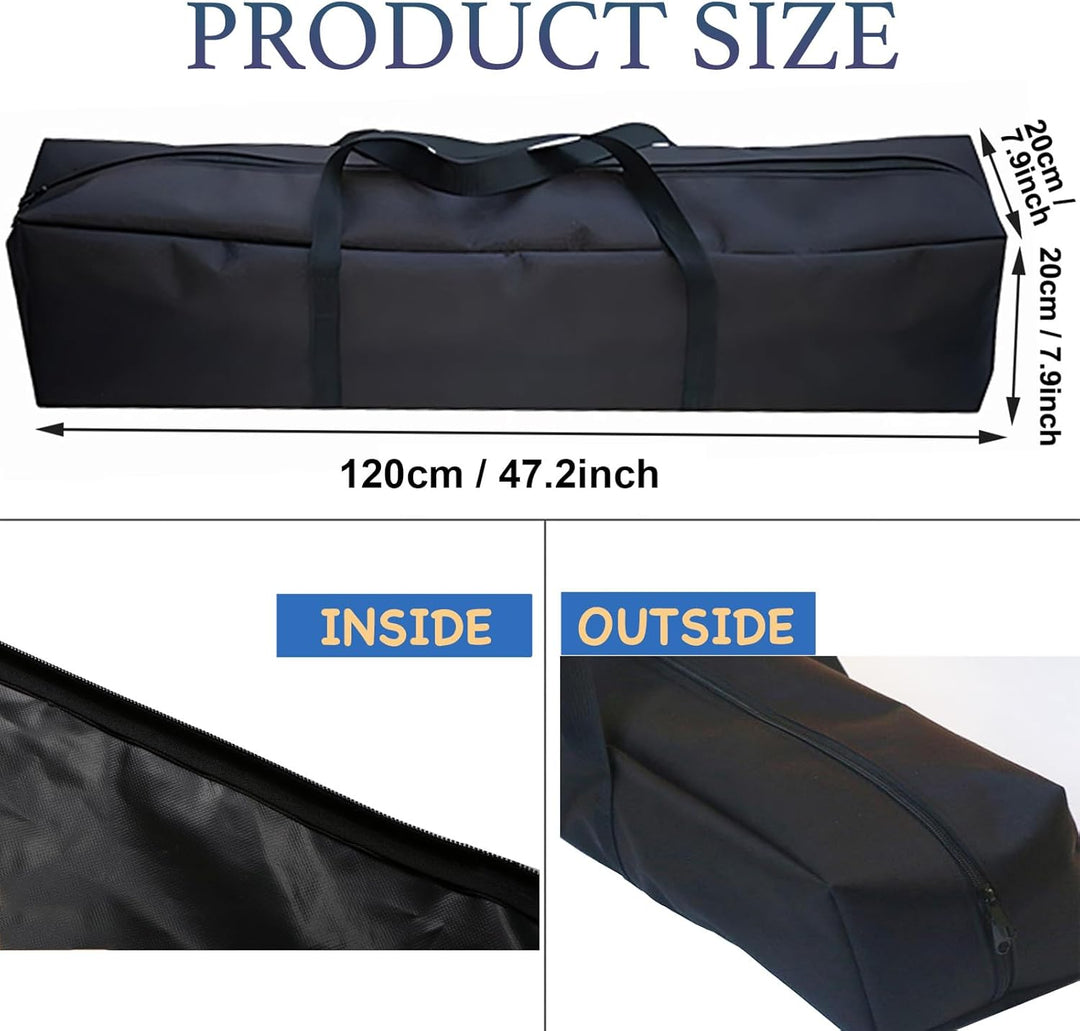 Tceapoo Tragbare Zeltstangentasche 100/120/150cm, wasserdichte Zeltstangen Tasche Gestängetasche Tra