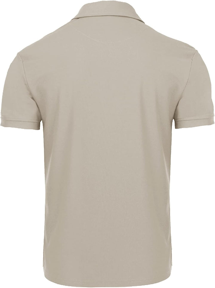 JACKETOWN Herren Kurzarm Poloshirt Schnelltrocknend Atmungsaktives Tshirt Tennis Sommer Poloshirts M