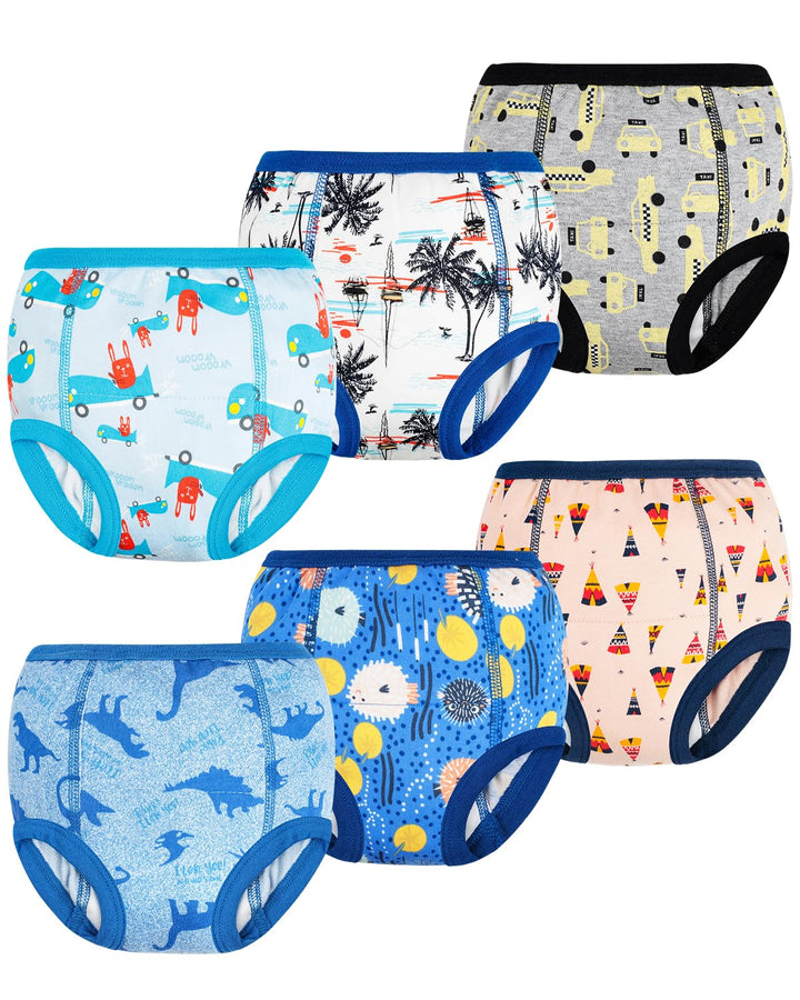 FLYISH DIRECT 6er Pack Töpfchen Trainingshose, 6-Schicht Kinder Töpfchen Trainingsunterhosen, Weich