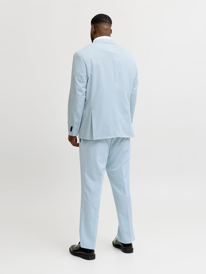 JACK & JONES Male Einreihiger Blazer und Hose Plus Size Regular Fit Anzug 62 Grosse Grössen Chambray