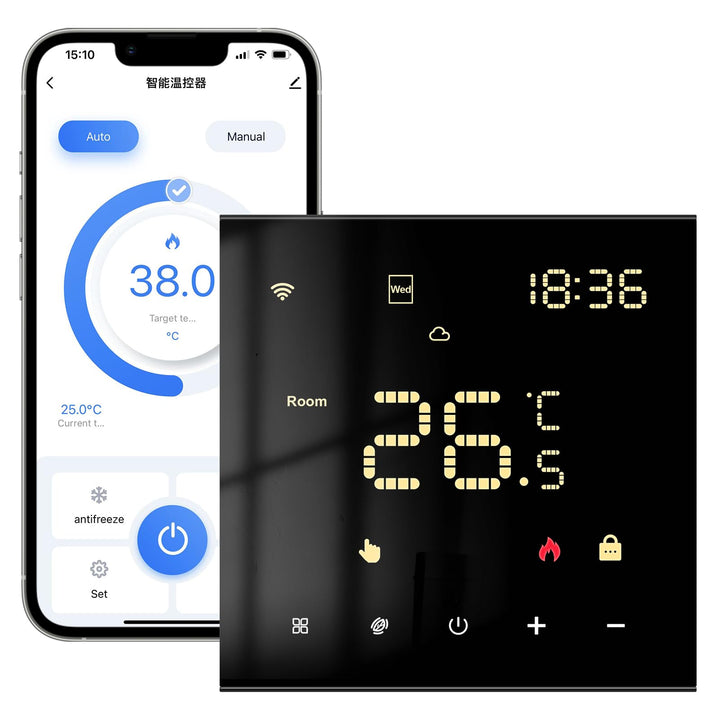 MIUCDA Smart Thermostat WLAN Digital Raumthermostat Programmierbarer Heizungsthermostat Kompatibel m
