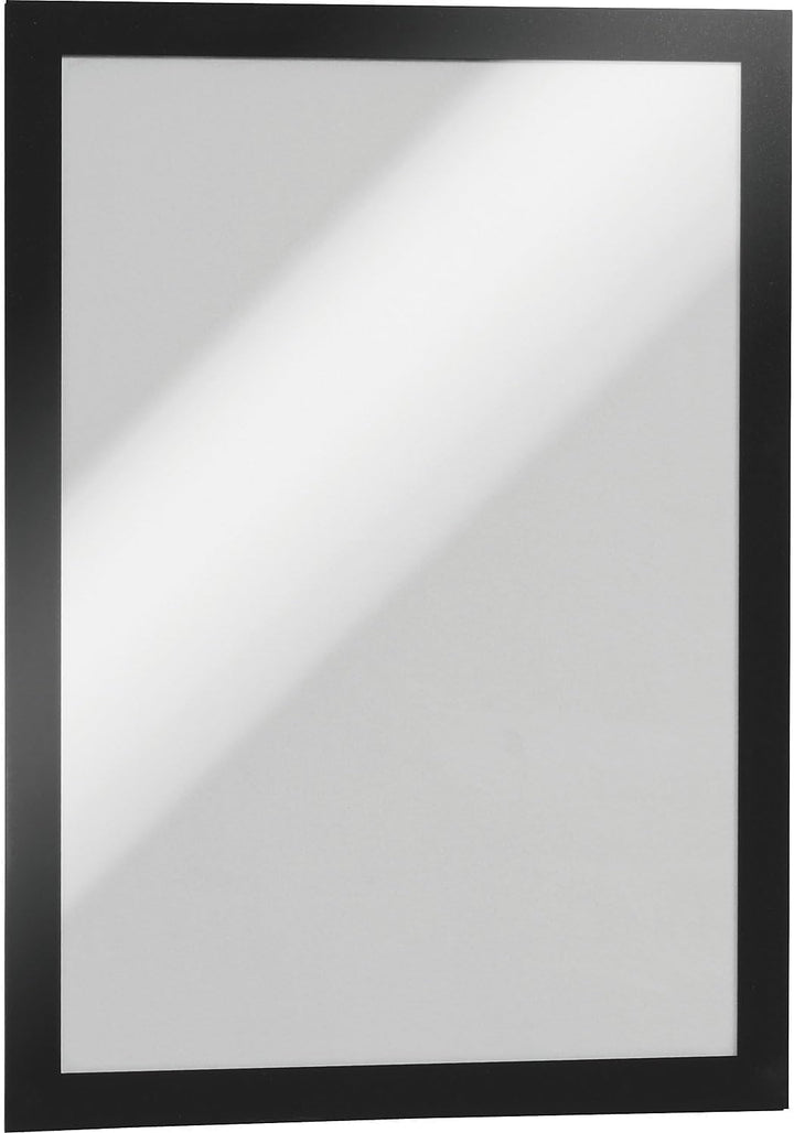 Durable Info-Rahmen Duraframe (A4, selbstklebend mit Magnetverschluss) 10 Stück, schwarz, 488201 A4