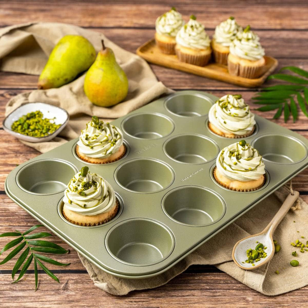 Zenker Muffinform für 12 Stück – Ressourcenschonende und klimaneutrale Backform für Muffins und Cupc