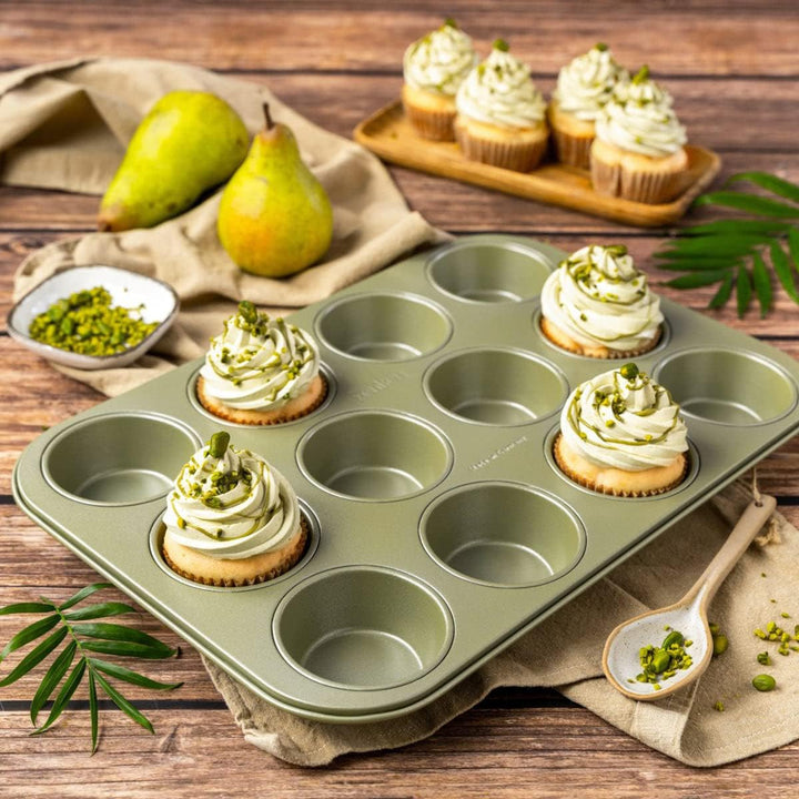 Zenker Muffinform für 12 Stück – Ressourcenschonende und klimaneutrale Backform für Muffins und Cupc