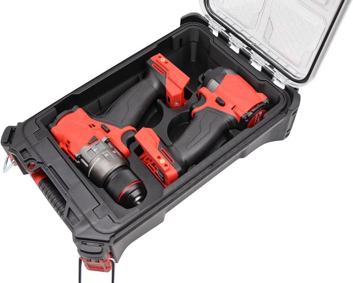 Kompatibel mit MILWAUKEE Packout Compact – 3D-gedruckter PLA+ Einsatz für Impact Gen4 und Bohrmaschi