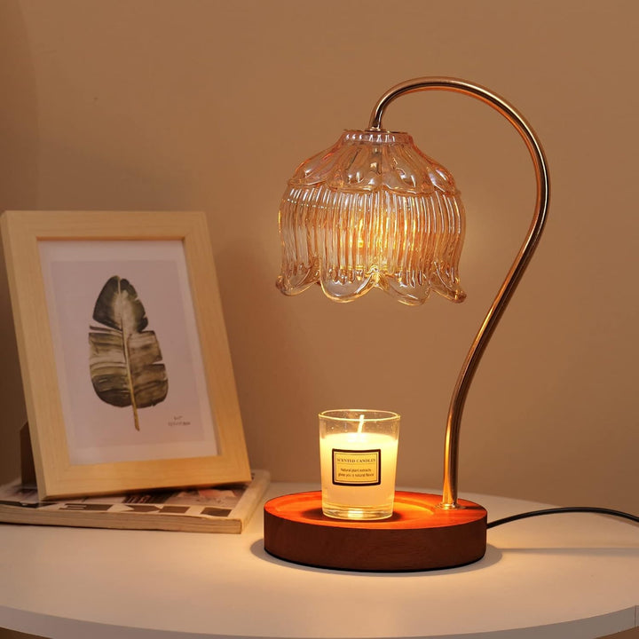 Candle Warmer Lamp with Dimmer - Electric Candle Lamp with Timer for Jar Candles Scented Candles wit