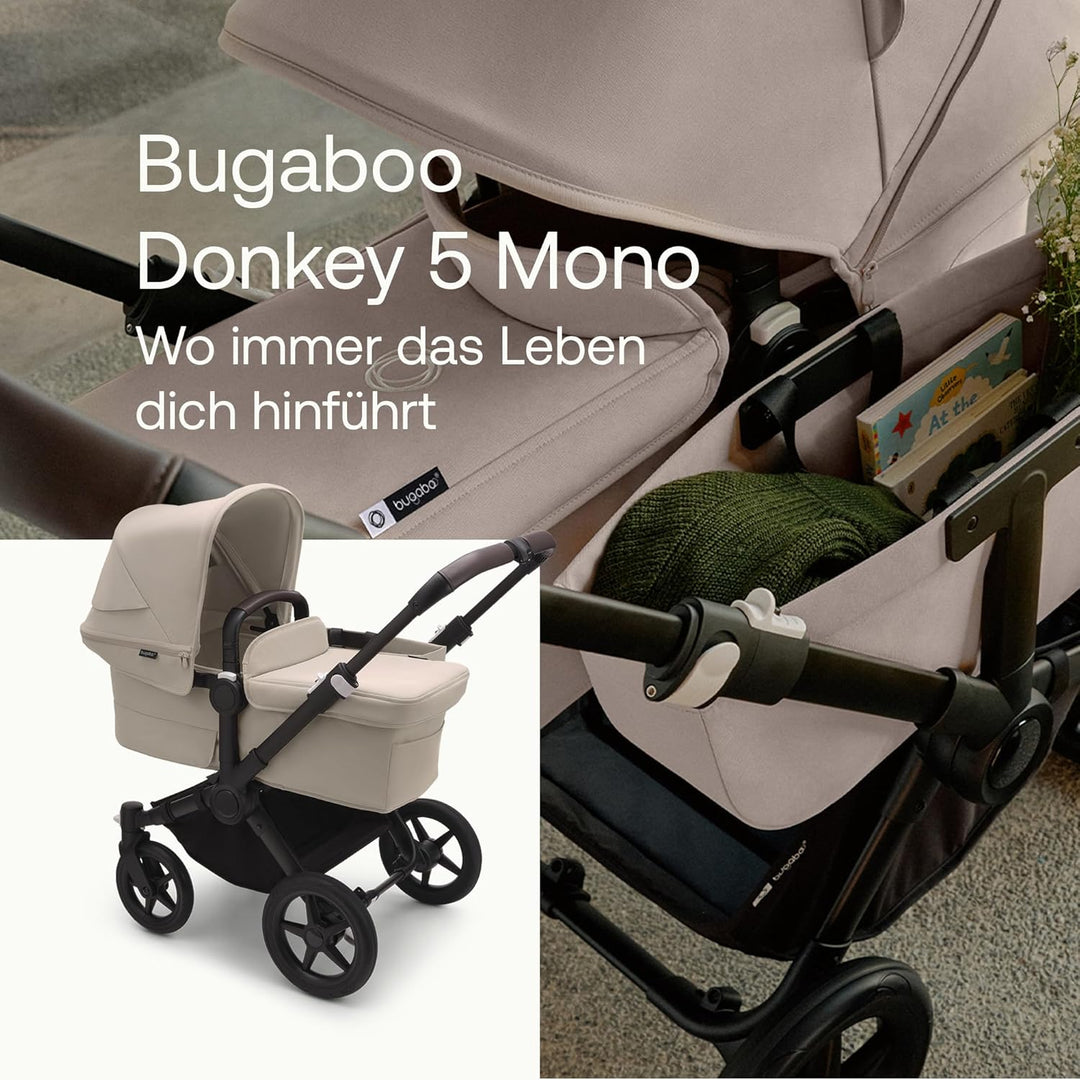 Bugaboo Donkey 5 Mono Kinderwagen, umbaubar zum Doppel- oder Zwillingskinderwagen, verbessertes Desi