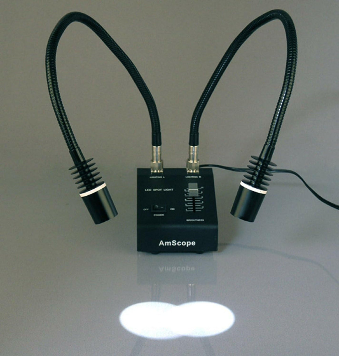 AmScope SM-1TS-L6W Zoom Leistung Trinokulares Inspektion Stereomikroskop mit Schwanenhals-LED-Leucht