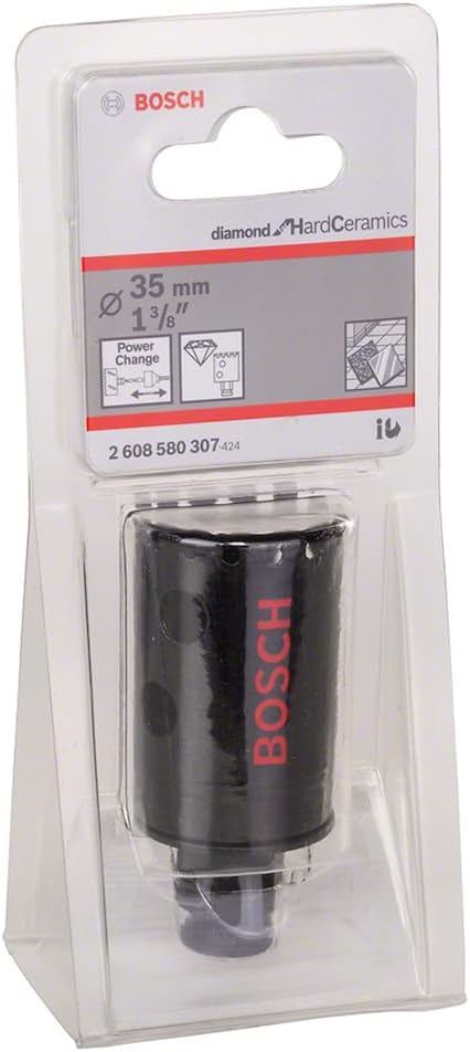 Bosch Professional 1x Diamant-Lochsäge Diamond for Hard Ceramics (für Fliesen, Stein, Ø 35 mm, Zubeh