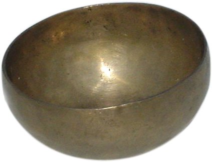 GURU SHOP Handgearbeitete Klangschale mit Langanhaltendem Ton, Tibet Klangschale - 11 cm, 11 Cm
