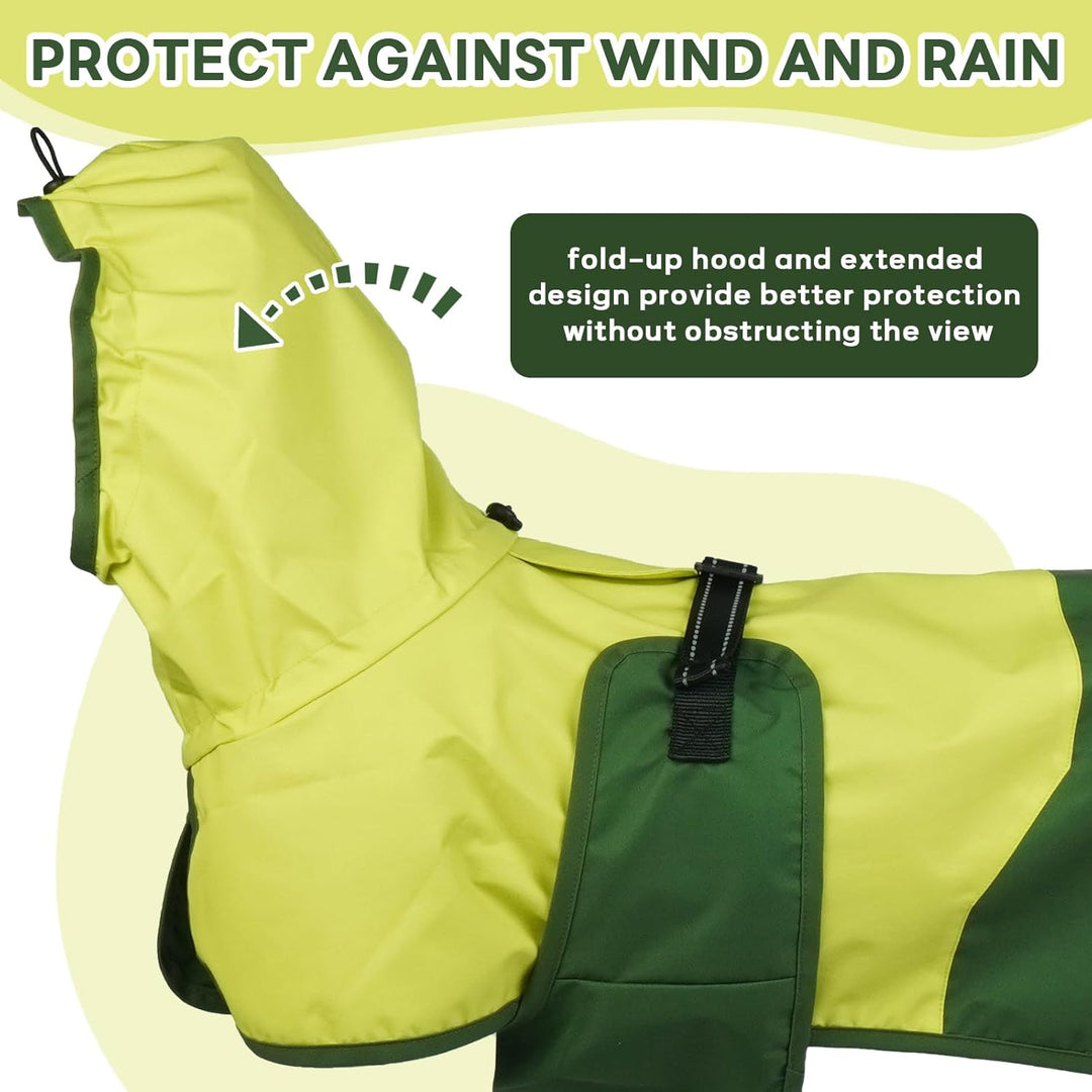 Regenjacke Hund, Wasserdicht Hundejacke Regenjacke Verstellbarer Hunde Regenschutz Hunde-Cape-Regenm