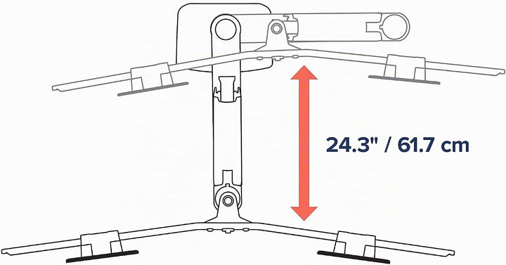 ERGOTRON 45-489-216 LX dual direkt Tischhalterung bis 63,5cm 25Zoll 0,9-5 kg weiss 2 Monitore LX Arm