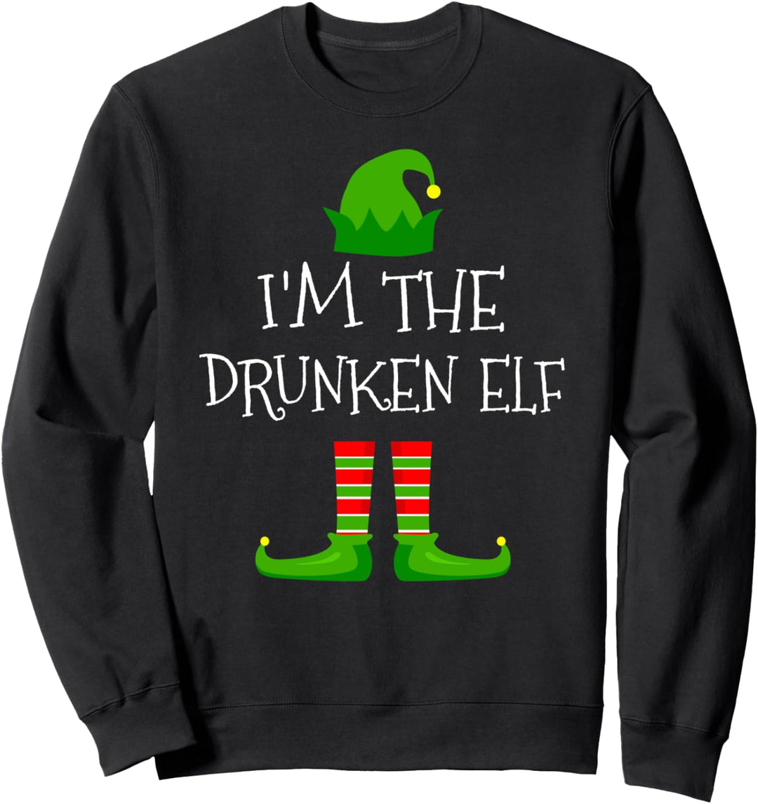 Schlafanzug mit Aufschrift „I'm The Drunken Elf“ Sweatshirt
