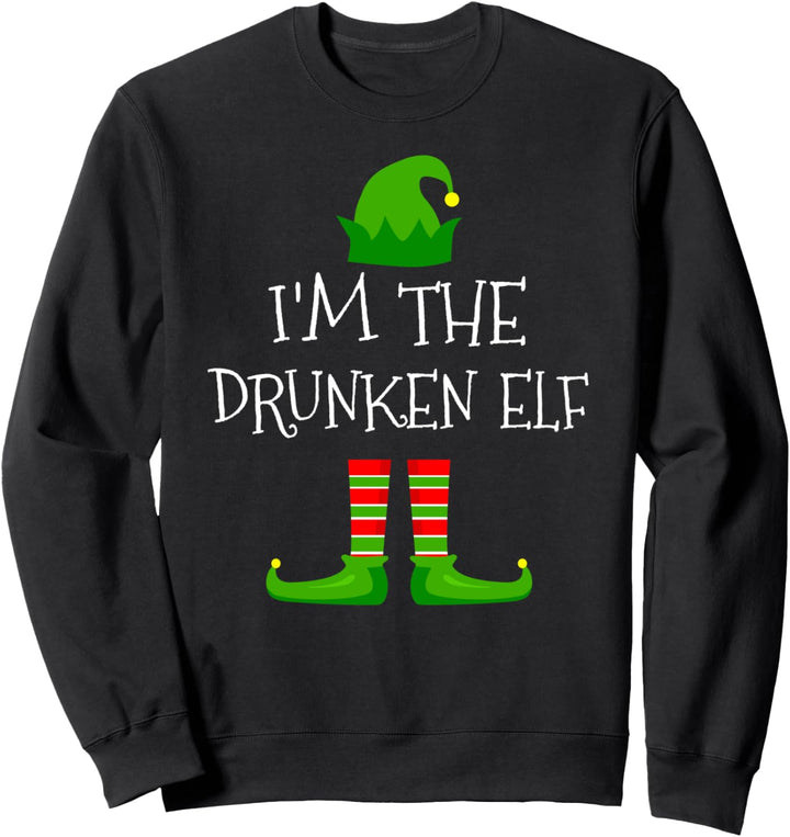 Schlafanzug mit Aufschrift „I'm The Drunken Elf“ Sweatshirt