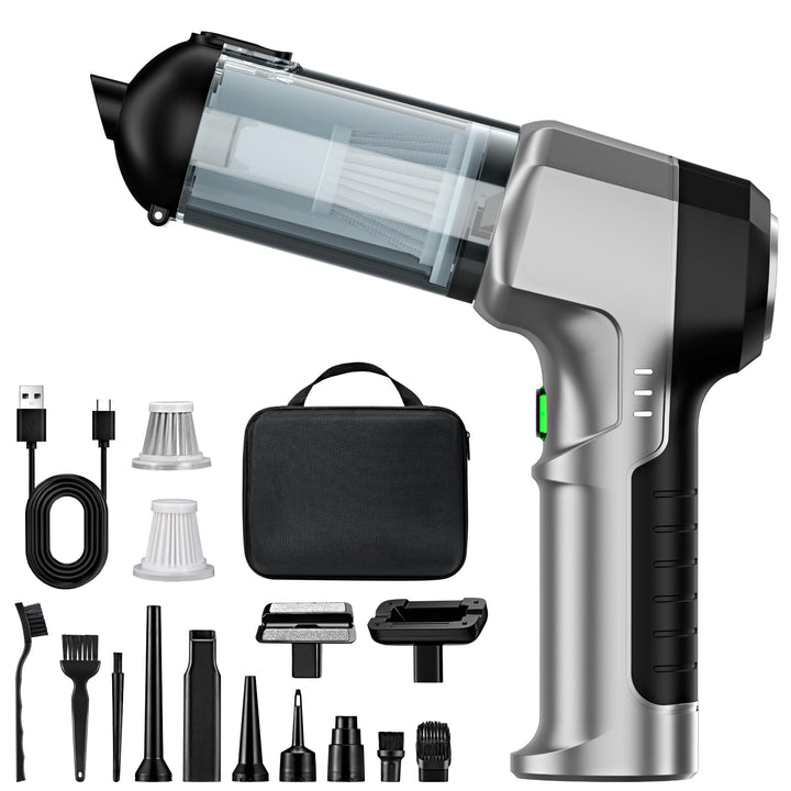 Handstaubsauger Akku 4-in-1,Auto Staubsauger Stark,25000PA 3-Gang 220000 U/min Handstaubsauger Kabel