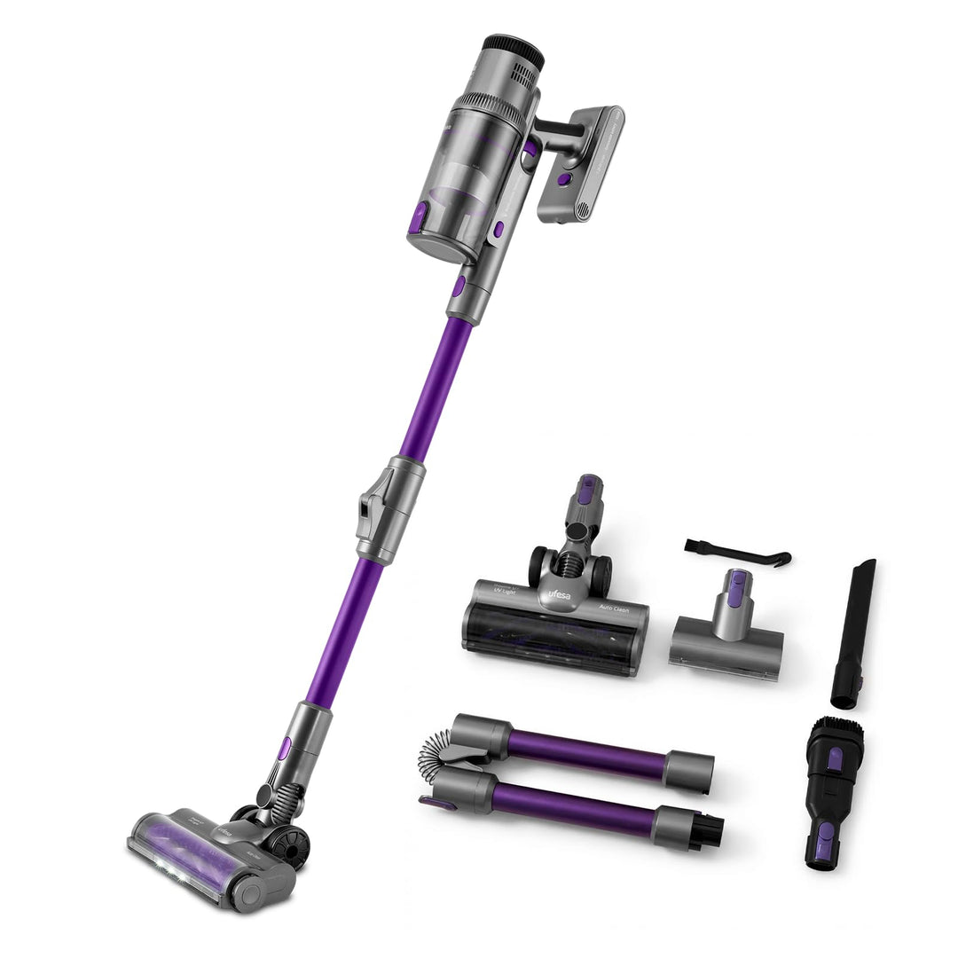 Ufesa UV Light Akku‑Staubsauger, Brushless‑Digitalmotor, 500W, 55 Min, 26000Pa Saugkraft, Multizyklo