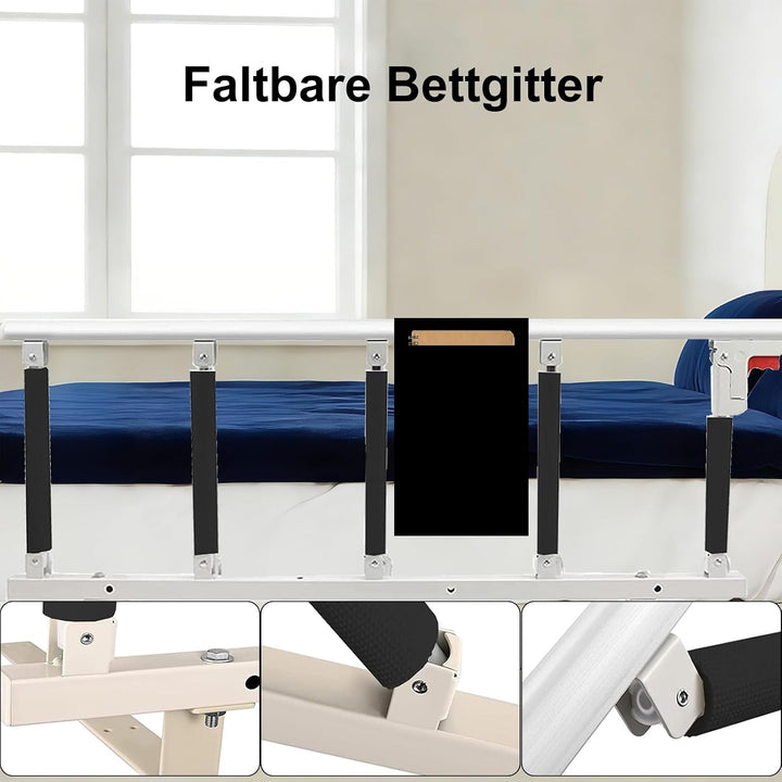 Swociro Faltbare Bettgitter-Sicherheits-Seitenschutz für ältere Menschen, Erwachsene unterstützen Gr