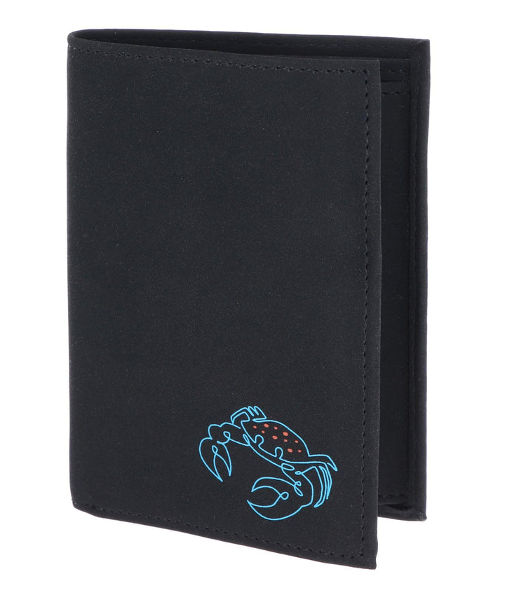 Geldbörse New Cryptan RFID Protect Kombibörse Crab Print Cyan Black, Crab Print Cyan Black