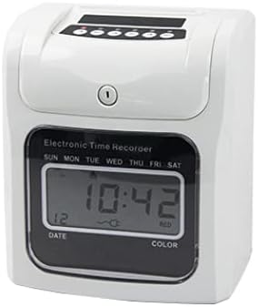 Stempeluhr Paket Elektronische Anwesenheitsmaschine LCD-Anwesenheitsautomat inkl. 50 Stempelkarten,