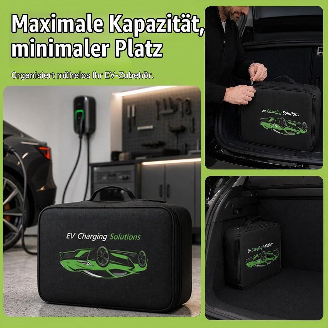 Aufbewahrungstasche für Elektroauto Ladegerät, Ladekabel Tasche Elektroauto, Tragbare EV Kabeltasche