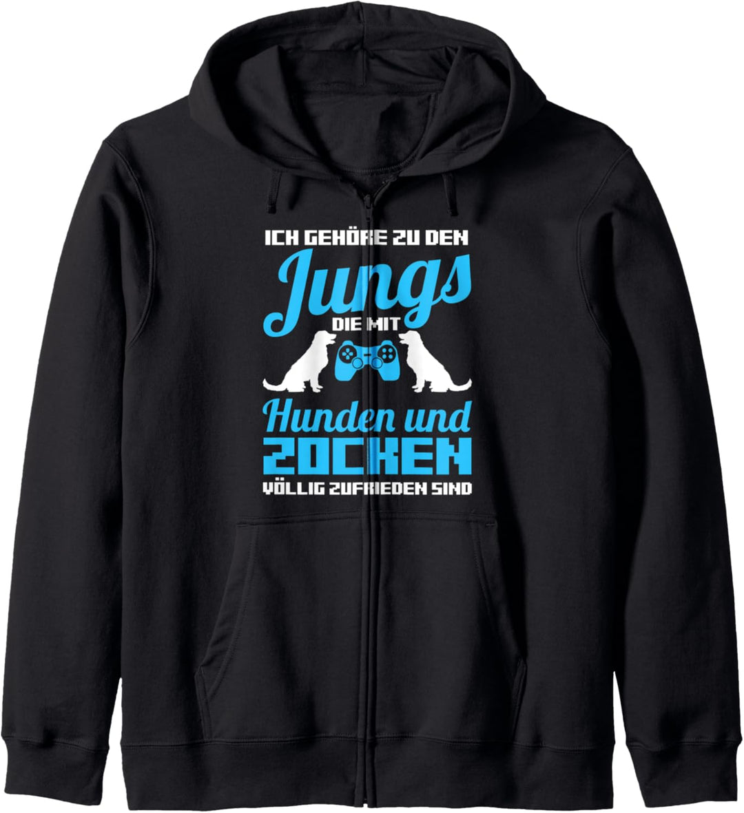 Zocker Hunde Zocken Gamerin Gamer Kapuzenjacke