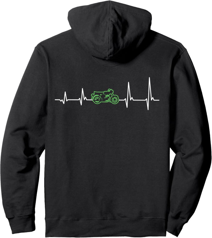 Herzschlag Mopedfahrer retro Kulturgut Moped ddr Fahrzeuge Pullover Hoodie