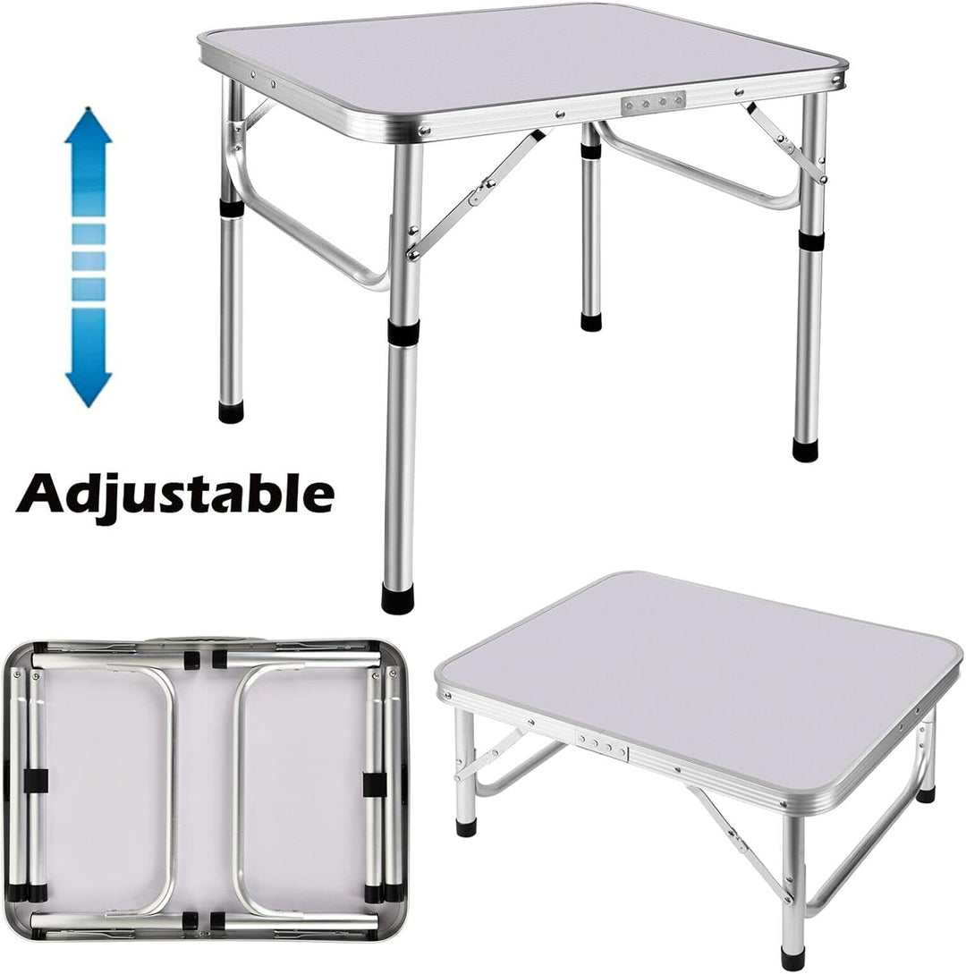 AUTOFU Klappbarer Campingtisch, 60 cm, tragbarer faltbarer Picknicktisch, Campingtisch für Outdoor,