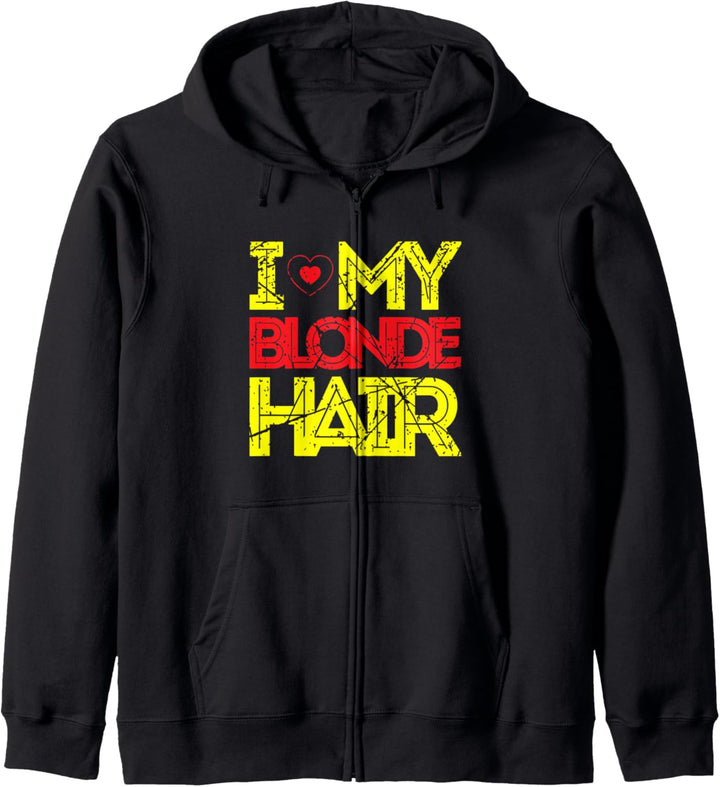 Ich Liebe Meine Blonden Haare Kapuzenjacke