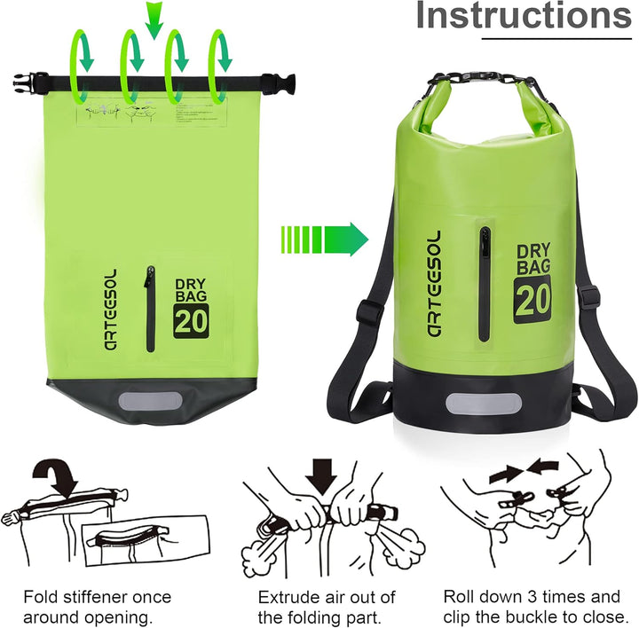 Blackace arteesol Dry Bag wasserdichte Tasche 5L/10L/20L/30L Wasserfester Beutel Packsack mit Langen