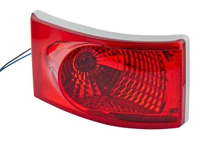 HELLA - Nebelschlussleuchte - Halogen - 24/12V - Einbau - Lichtscheibenfarbe: rot - Stecker: Flachst