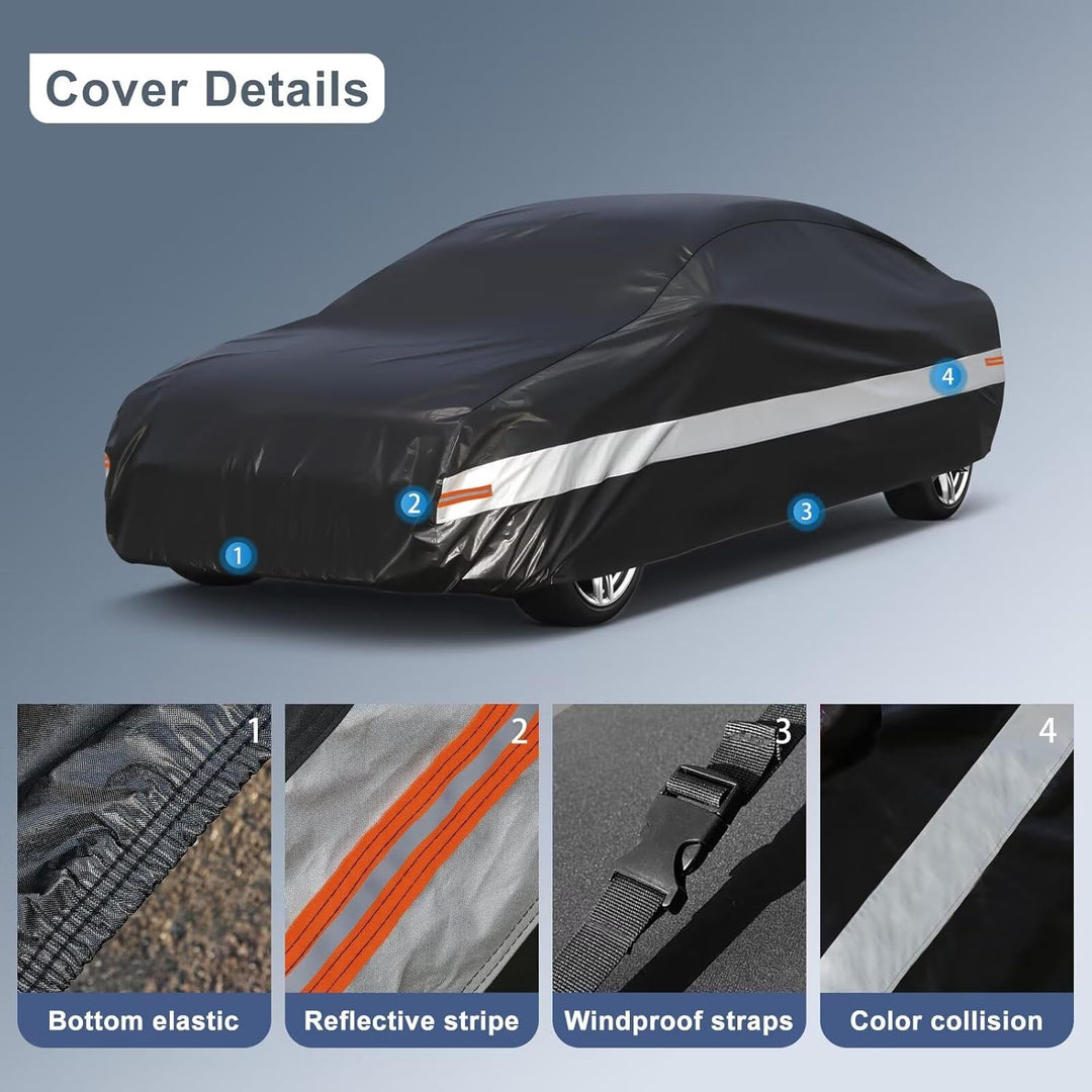 Autoabdeckung Passend für Porsche 911 Carrera Coupé Cabrio 992 991 997 996 993(1966-2025) 10 Schicht
