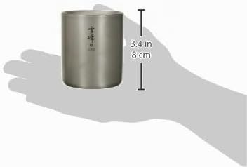 Snow Peak Ti-Double H200 Stacking Mug TW-124 [Japan Import] Einheitsgrösse (1er Pack) Titan, Einheit