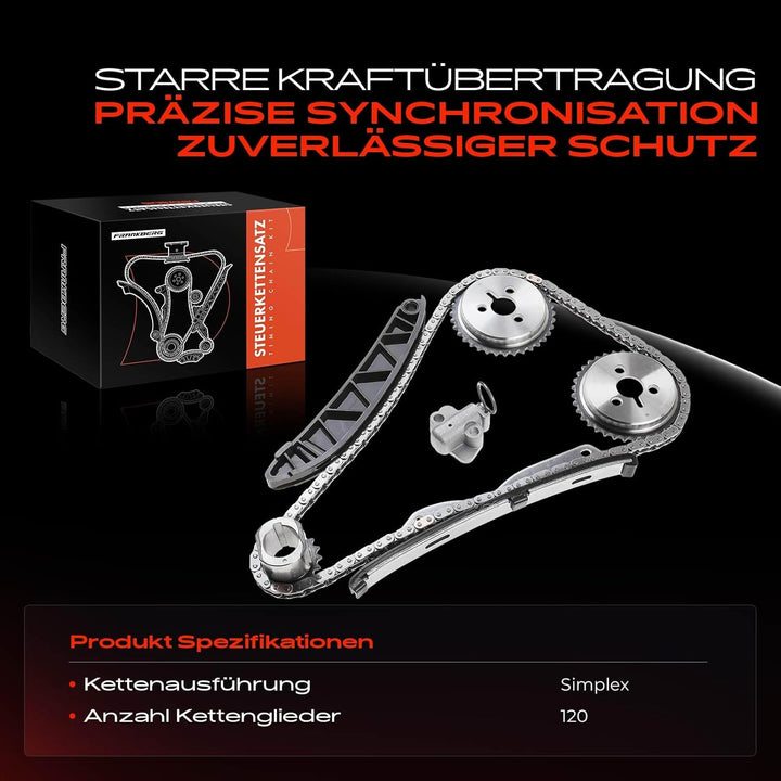 Steuerkettensatz für Aveo/Kalos Schrägheck T250 T255 Spark M300 1.2L Benzin 2008-2021 96416302