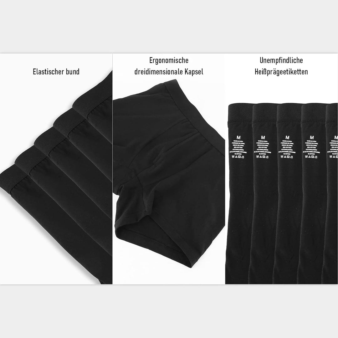 Natural Feelings 2-10er Herren Unterhosen Männer Baumwolle Boxershorts Herren Pack Unterwäsche Men L