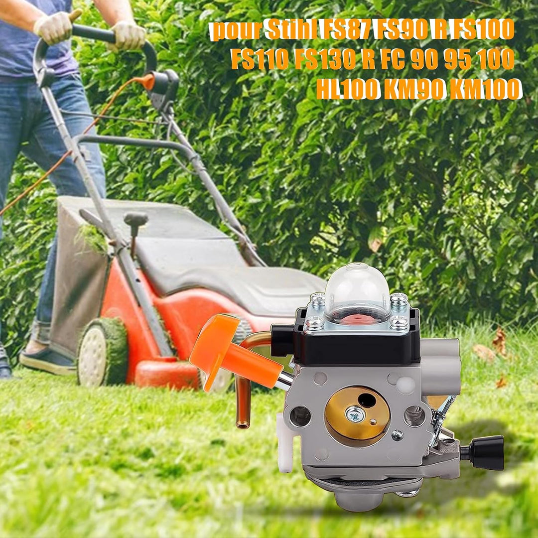 Haishine Vergaser mit Zündkerze C1Q-S174 for STIHL FS90 FS110 HT101 FS130 FS100 FS110R KM110R KM130