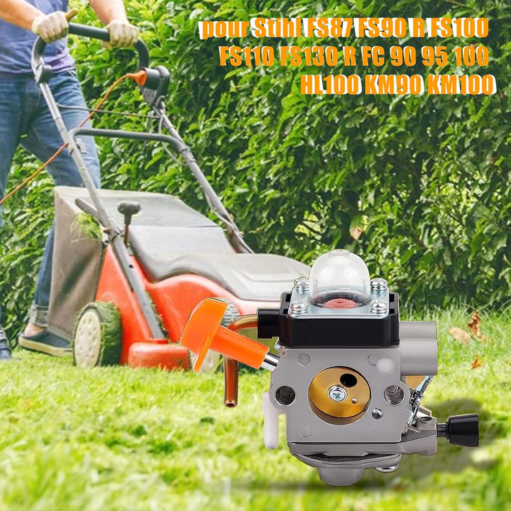 Haishine Vergaser mit Zündkerze C1Q-S174 for STIHL FS90 FS110 HT101 FS130 FS100 FS110R KM110R KM130
