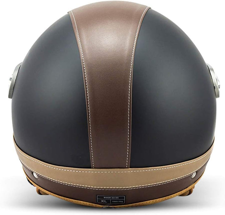 Soxon® SP-325 Urban „Black“ · Jet-Helm · Motorrad-Helm Roller-Helm Scooter-Helm Moped Mofa-Helm Chop