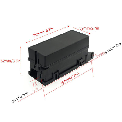 Wasserdichtes Sicherungs-Relais-Box-Kit 6 Relais 11 ATC ATO-Sicherung, Wasserdichte Klinge, 12 V, fü