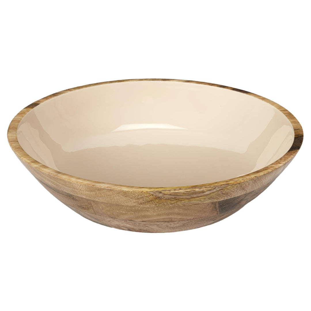 HOME DECO FACTORY, KA0572, Dune Uni Mango Wood Salad Bowl, elegant and Natural Design, ideal for Sal