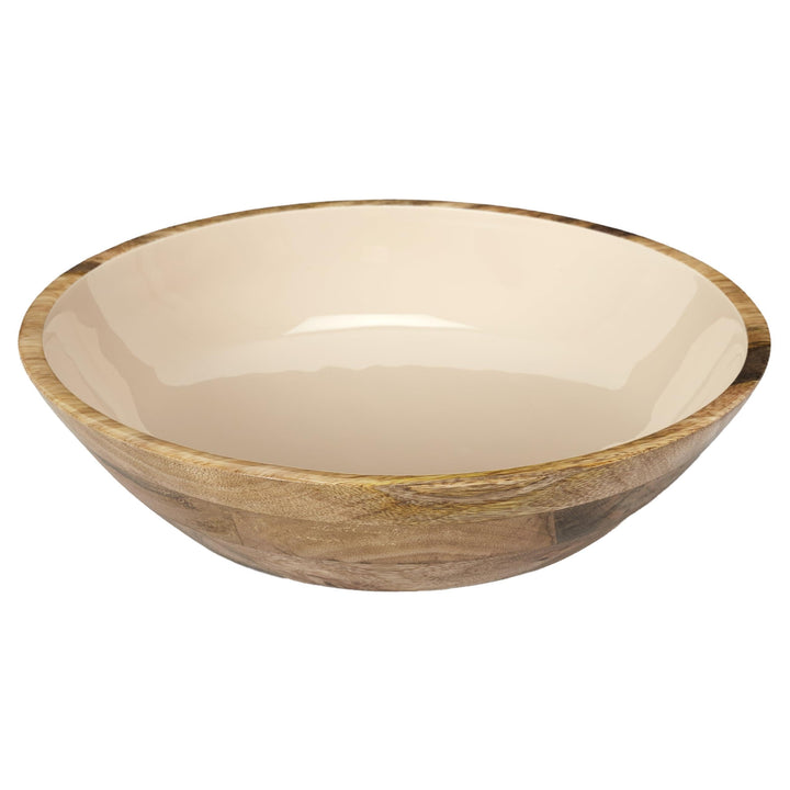 HOME DECO FACTORY, KA0572, Dune Uni Mango Wood Salad Bowl, elegant and Natural Design, ideal for Sal