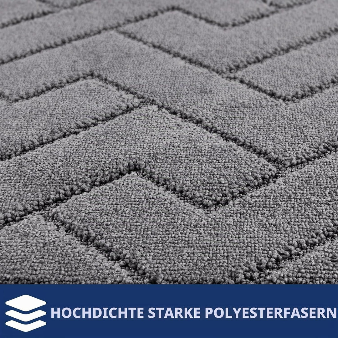 FCSDETAIL Schmutzfangmatte Innen 50 x 80 cm, rutschfeste Fussmatte, waschbar Sauberlaufmatte, absorb