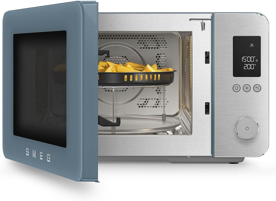 Smeg, Kombi-Mikrowelle, MOC02SBMEU, 9 Funktionen und 3 Kombinationen, 25 automatische Programme, Inv