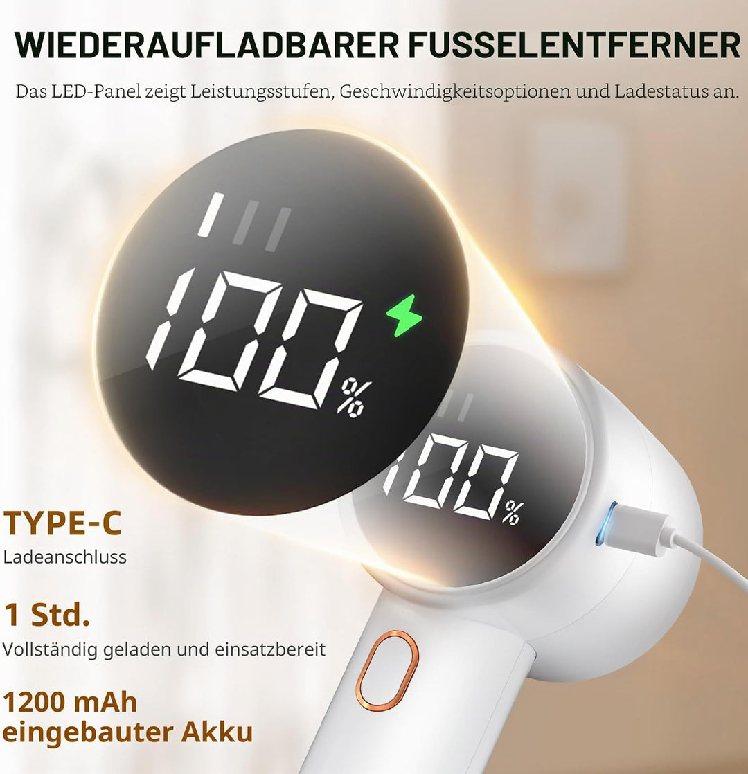Fusselentferner, Elektrischer Stoffrasierer, Wiederaufladbarer Fusselrasierer, Pullover-Entfussler z