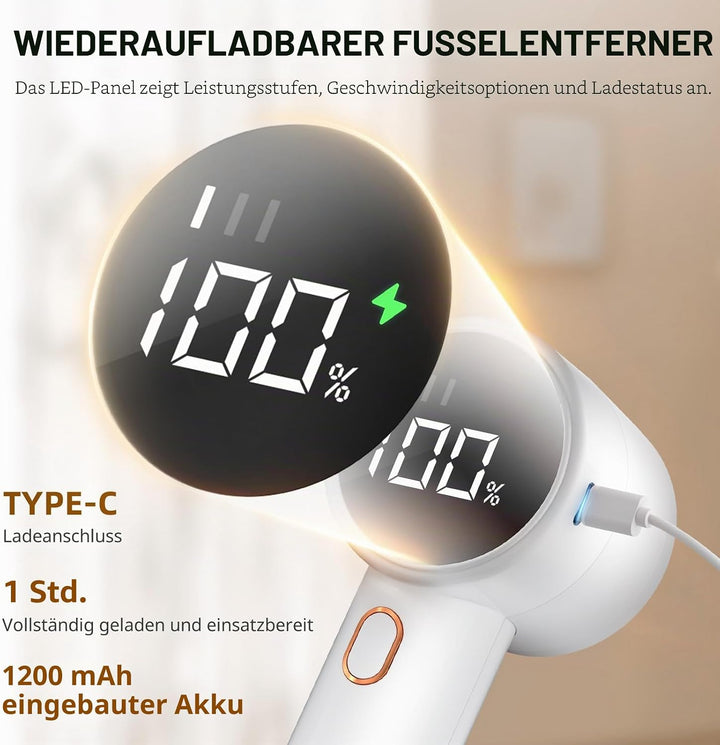Fusselentferner, Elektrischer Stoffrasierer, Wiederaufladbarer Fusselrasierer, Pullover-Entfussler z