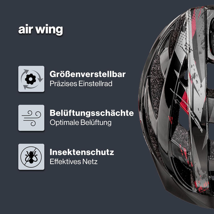 uvex air Wing - Leichter Allround-Helm für Damen und Herren - individuelle Grössenanpassung - erweit