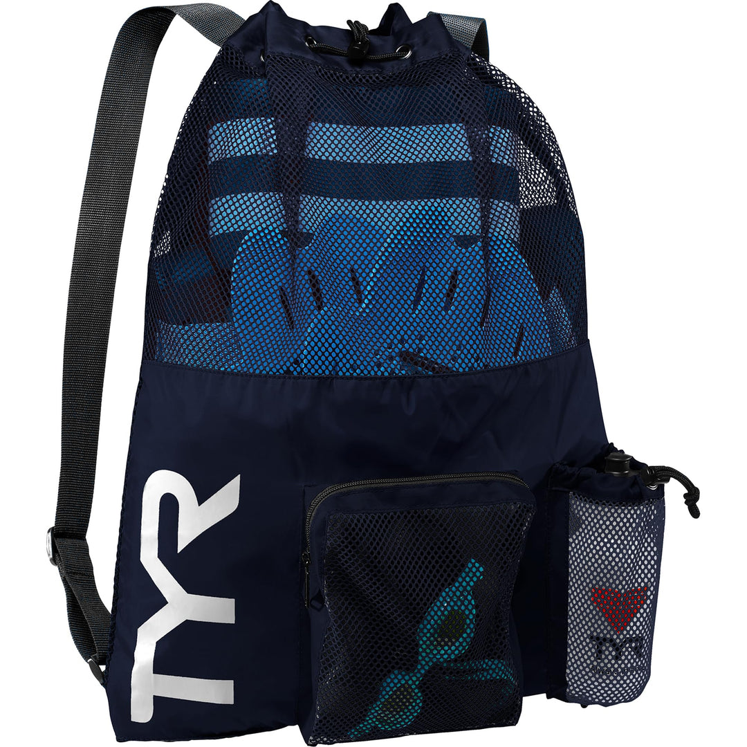 TYR Unisex Big Mesh Mummy Rucksack Tasche Einheitsgrösse Navy, Einheitsgröße Navy