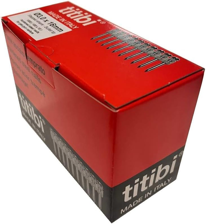 Nr. 1000 Titibi Nägel Ø3,0 x 16 mm, 100% kompatibel mit HILTI Gasschleifer: GX 100, GX 100-E, GX 120