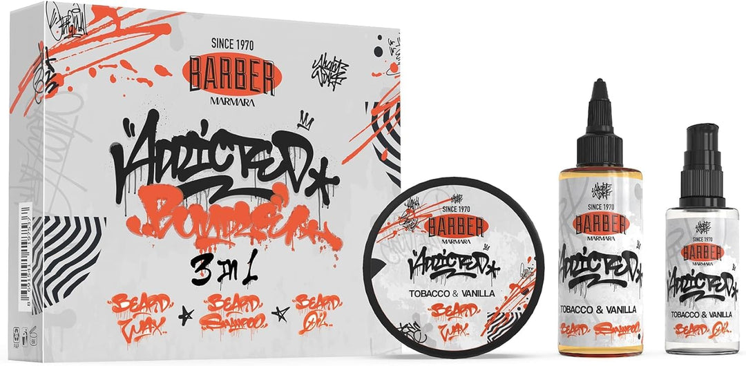 Barber Marmara Tocacco & Vanilla· Bartpflege und Styling Set | Ultimate Beard Box · Bartpflege Set i